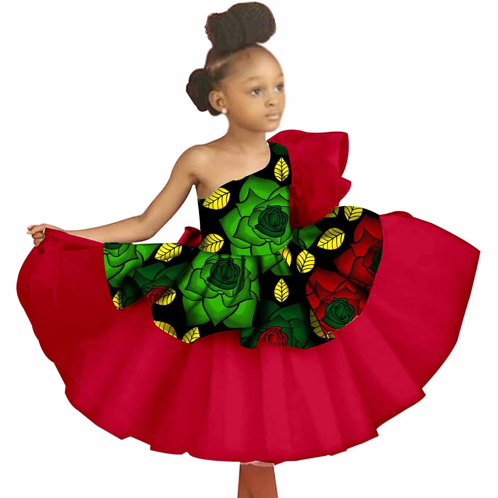 One Shoulder Cocktail Party Dresses Tiered Mini Birthday Dress For African Women Black Girls Wedding Guest Gowns