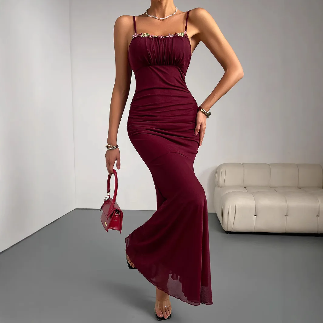 

Goddess of Temperament, Sexy Camisole Dress, Children's Summer 2025 New Collection, Waist Cinching, Slim Fit, Slimming and Hip