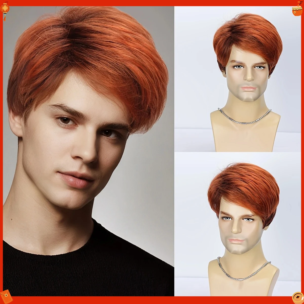 perruque-synthetique-courte-et-droite-orange-avec-raie-laterale-pour-homme-–-tendance-pour-cosplay-fete-ou-usage-quotidien-–-perruque-en-fibre-avec-filet-rose-pour-homme-–-en-stock