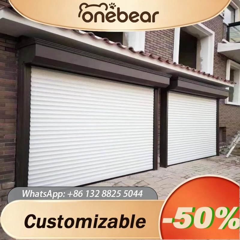 Any Size Custom Modern Electric Aluminum Bi Fold Garage Door Auto Sliding High Quality For Home Commercial Outdoor Use