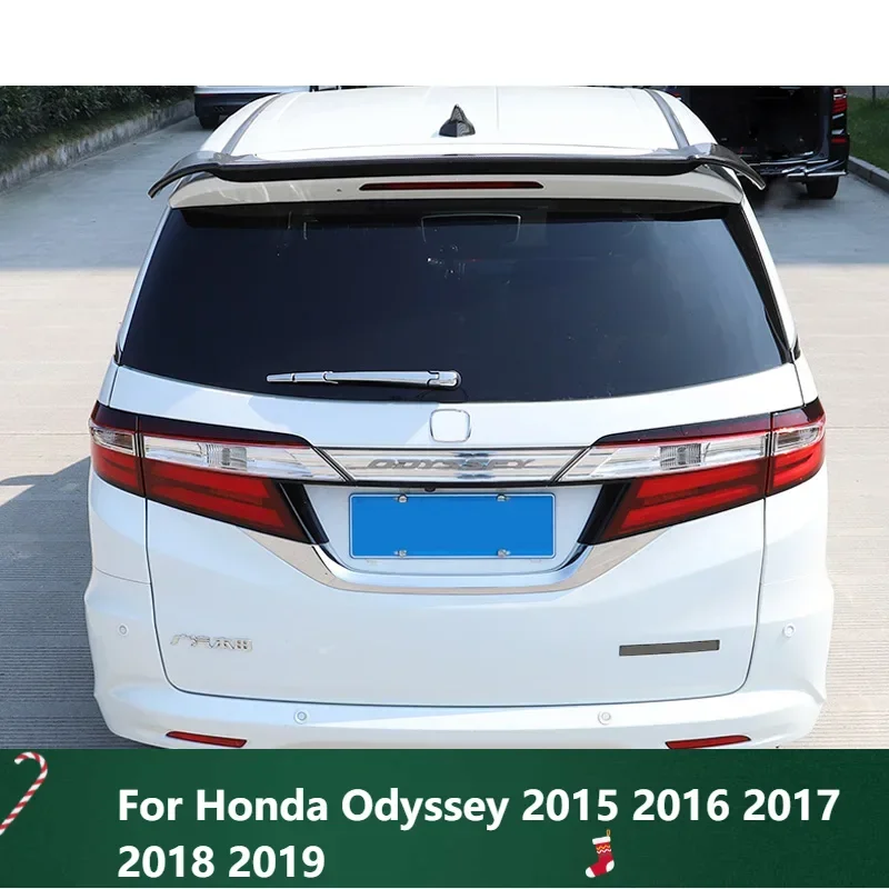 

New！ Carbon Paint Spoiler for Honda Odyssey 2015 2016 2017 2018 2019 ABS Plastic Car Rear Trunk Window Wing Accessories