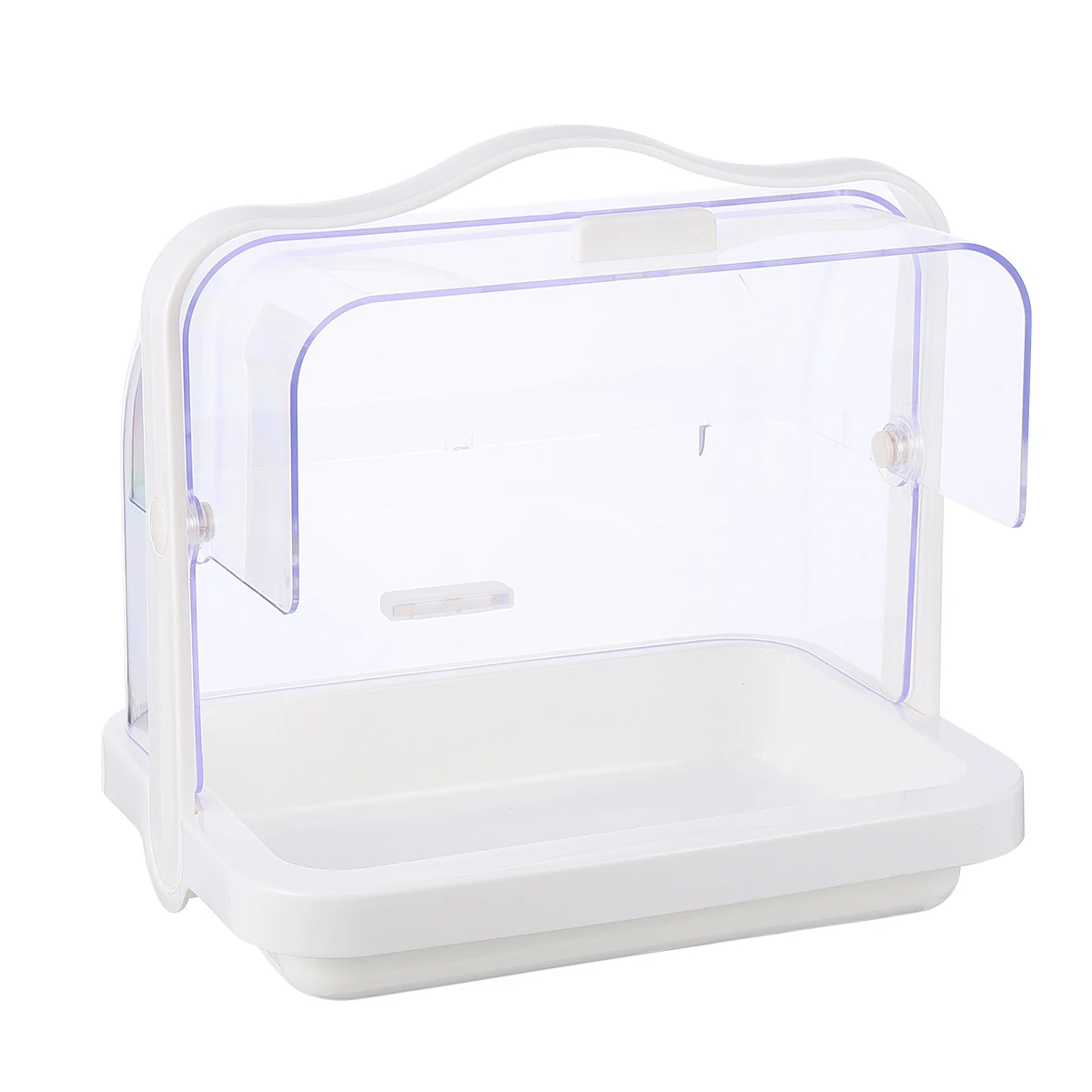

Plastic Food Display Tasting Cover Plate Double Opening Storage Cake Display Cake Carry Plate