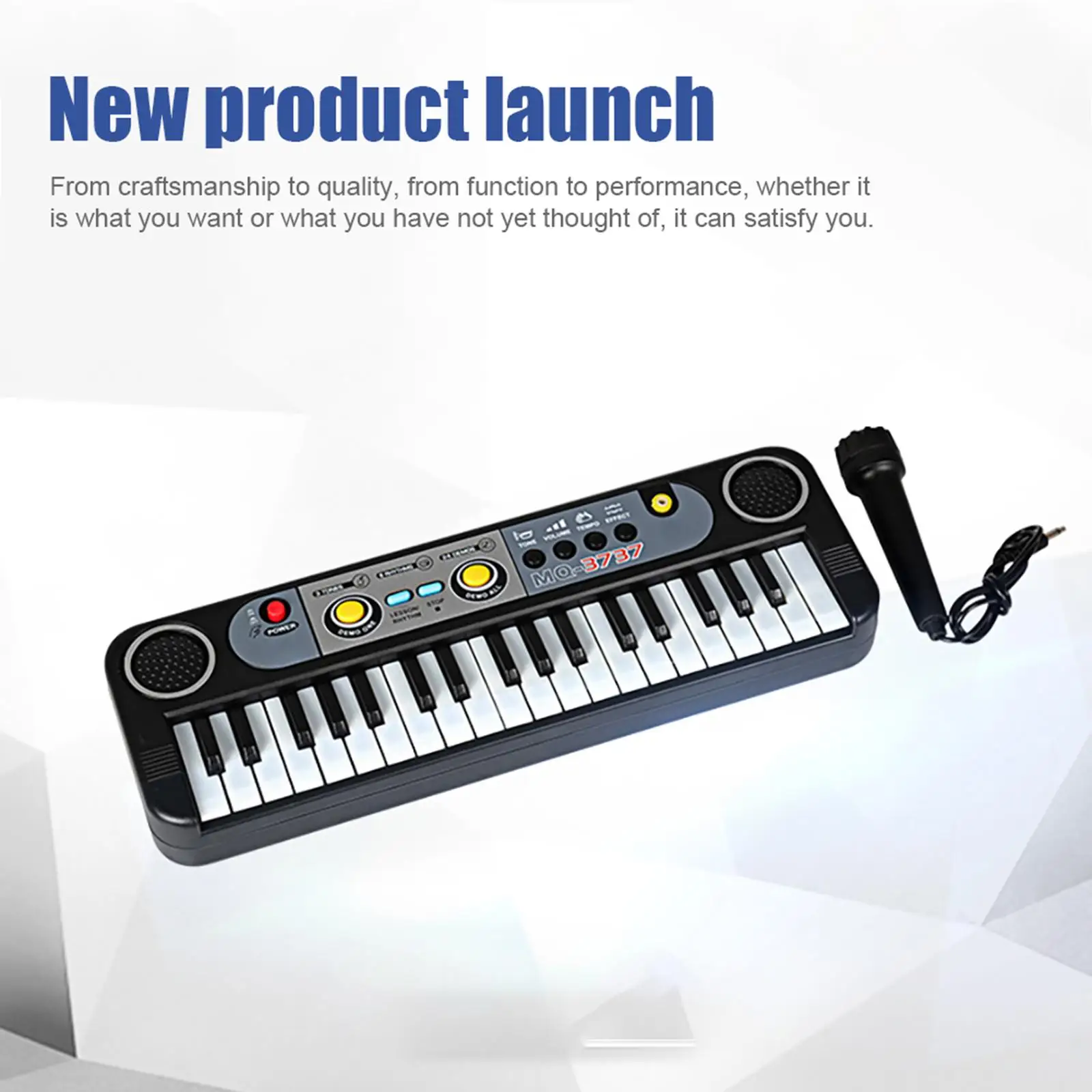 ABS Digital  Electronic Piano Keyboard 37 Keys W/Mic Educational Musical Toy for