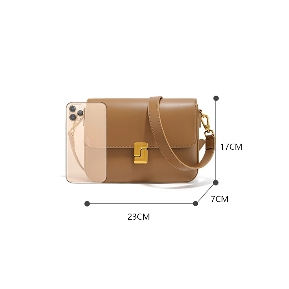 New Style Square Cover Underarm Shoulder Bag For Women Soft Leather Casual Fashion Crossbody Bags With Adjustable Strap