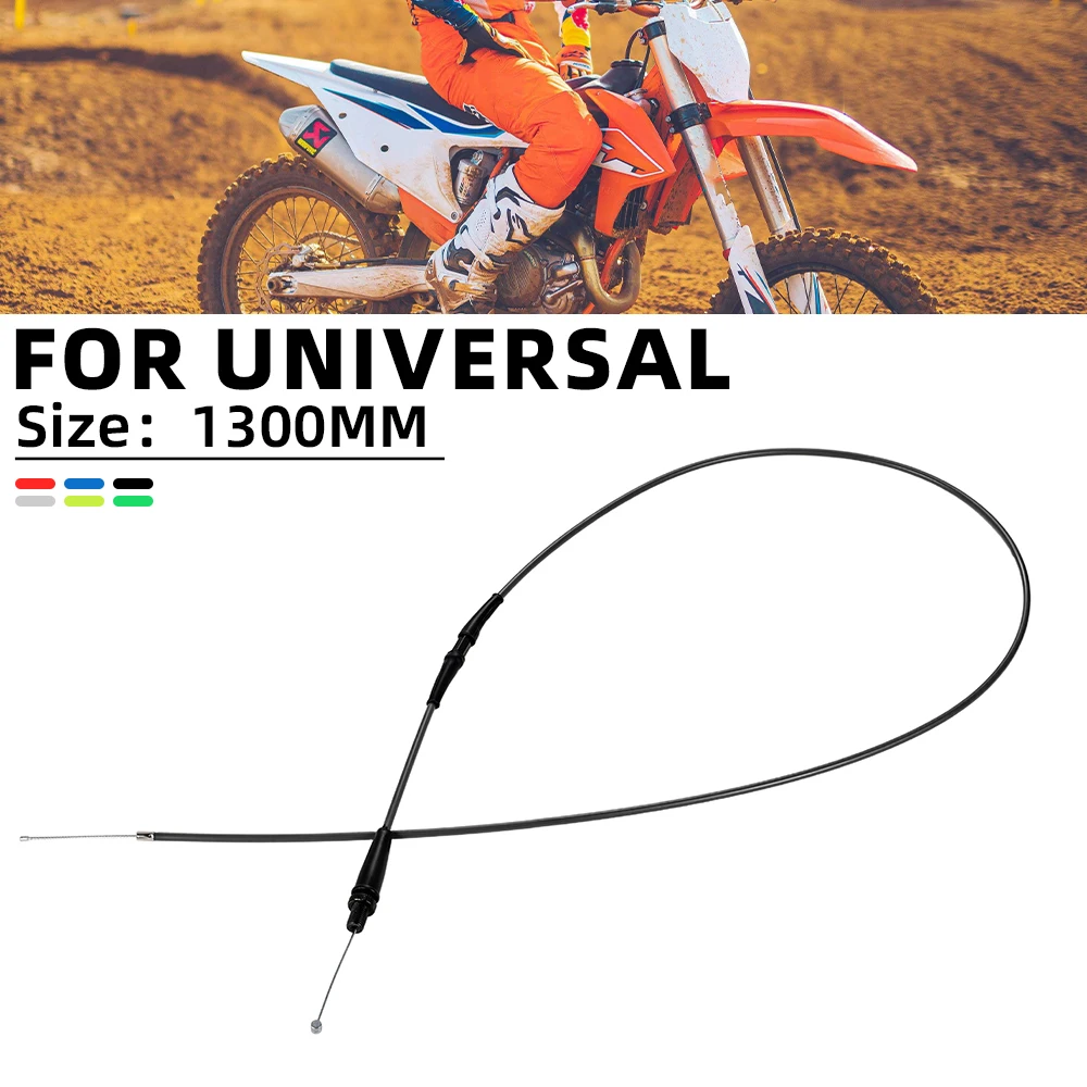 Universal Motorcycles Accelerator Straight Connection Throttle Cable 1300MM For Yamaha Kawasaki KTM Honda Suzuki Dirt Pit Bike
