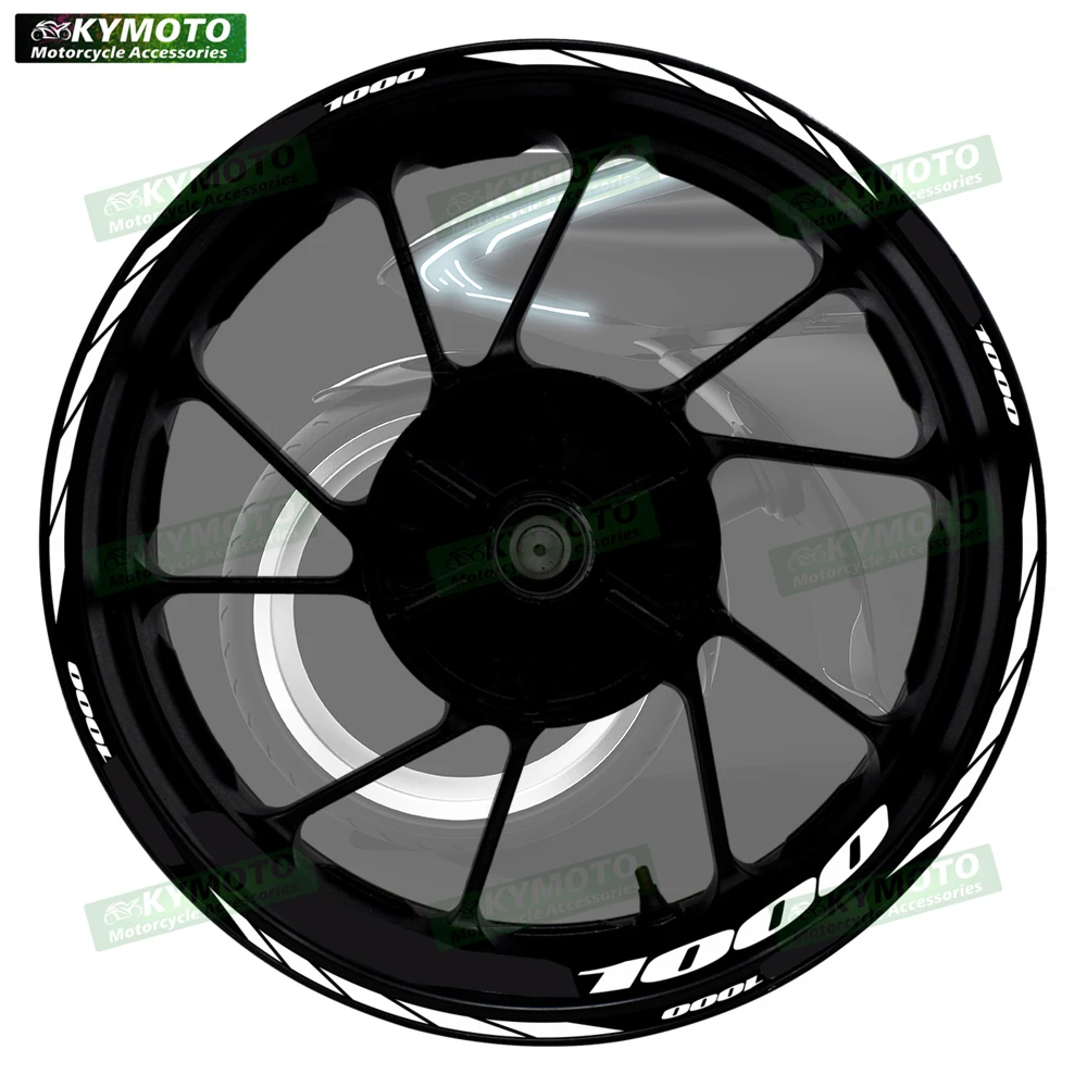 

For GSX1000R GSX1000 motorcycle accessories 17 inch front and rear wheel decals fairing wheel hub reflective strip stickers