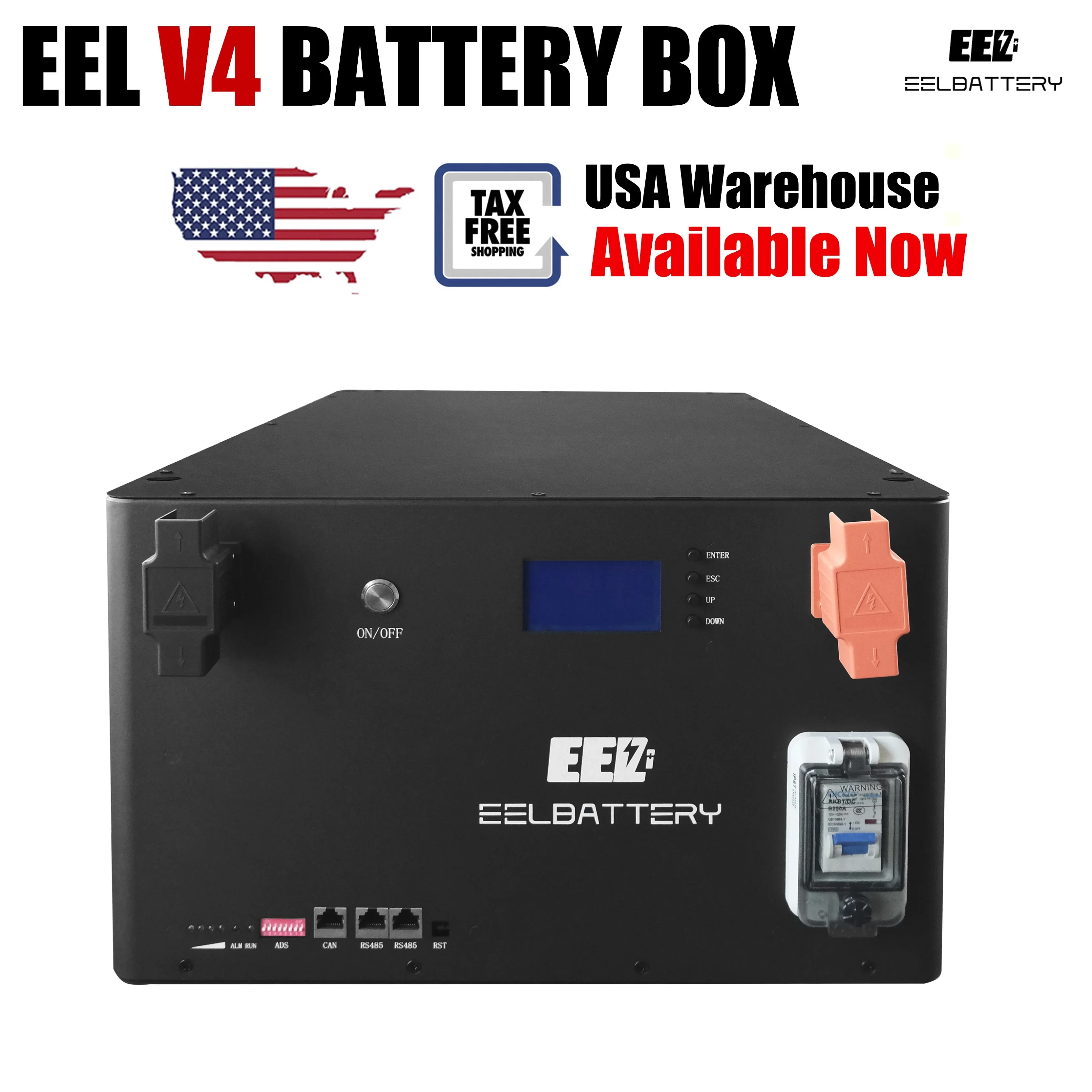 USA Stock 48v EEL 16S 280Ah 314Ah DIY V4 Battery Kit With 200A BT SEP BMS With Breaker For Storage Battery LiFePO4 Battery Pack