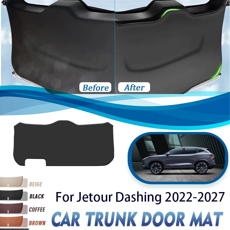 

Car Trunk Tailgate Pads For Jetour Dashing Shanhai L6 2022-2027 Anti-dirty Cover Cargo Liner Door Mats Auto Interior Acesssories