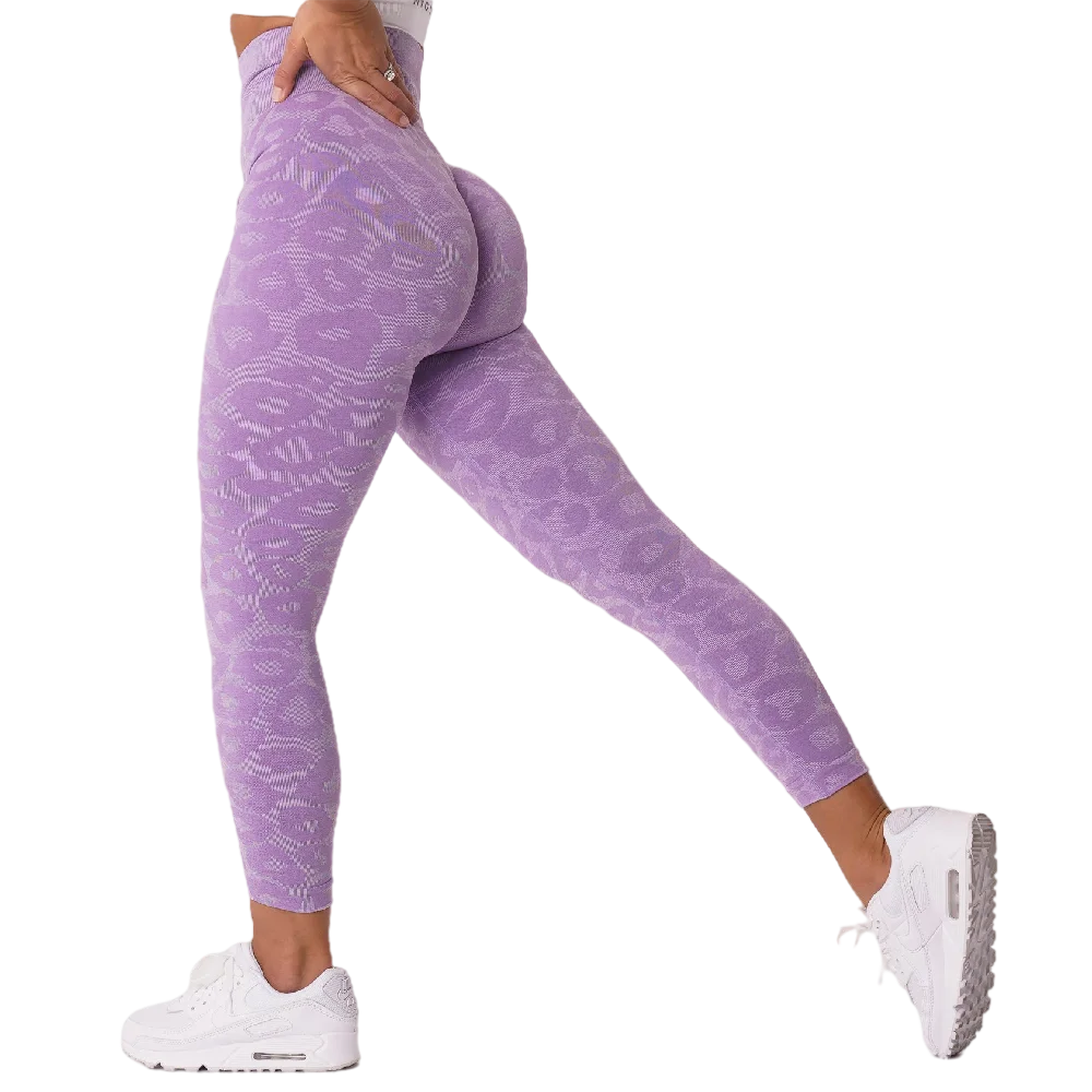 Nvgtn-mallas sin costuras de leopardo para mujer, mallas suaves de entrenamiento, trajes de Fitness, pantalones de Yoga, ropa de gimnasio, deportes