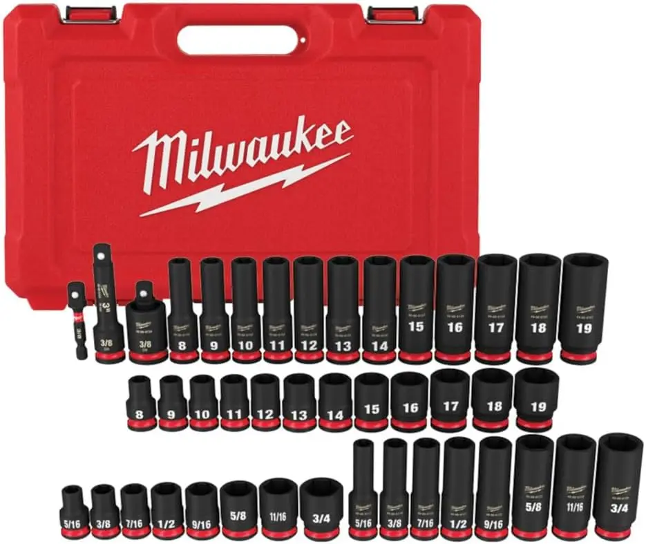 Milwaukee Socket Set MET & SAE IMP 3/8IN 49-66-7009