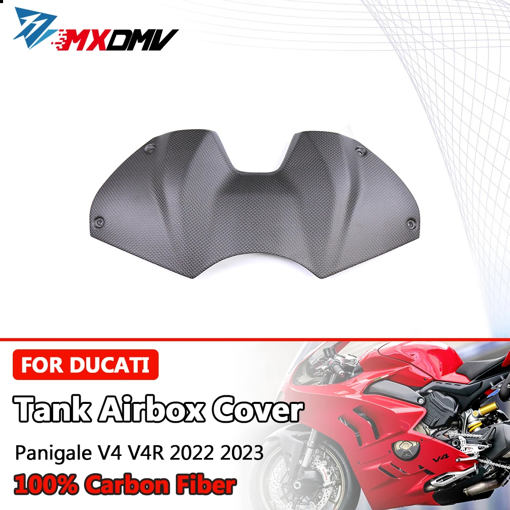 

For Ducati Panigale V4 V4R 2022 2023 3K Carbon Fiber Tank Airbox Cover Tank Fairing Motorcycle Accessories