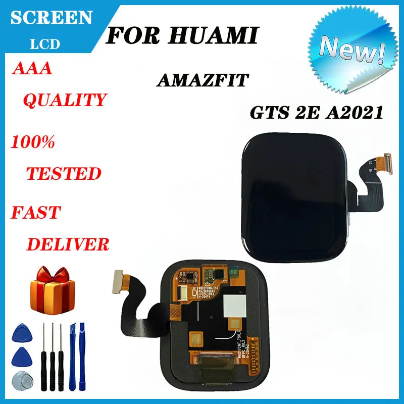 

For Huami AMAZFIT GTS 2E A2021 Smart Watch LCD Display + Touch Screen Digitizer AMOLED Display