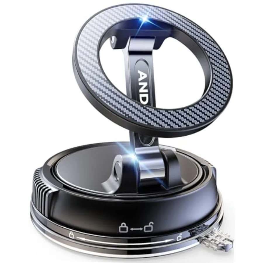 

Car Phone Holder for Magsafe [78+LBS Strongest Suction and 2400gf Magnetic] 360° Adjustable Car Phone Mount, Phone Holders for