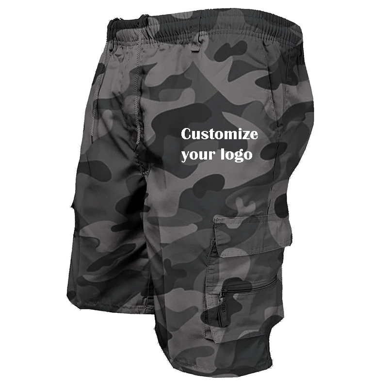 Men's Loose Casual Tooling Shorts Multi-pocket Summer Outdoor Sports Shorts Customize your logo