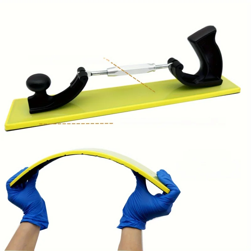 

Регулируемый изогнутый шлифовальный блок для лонгборда, ручной инструмент для шлифовки, шлифовальная машина с длинной ручкой на липучке.