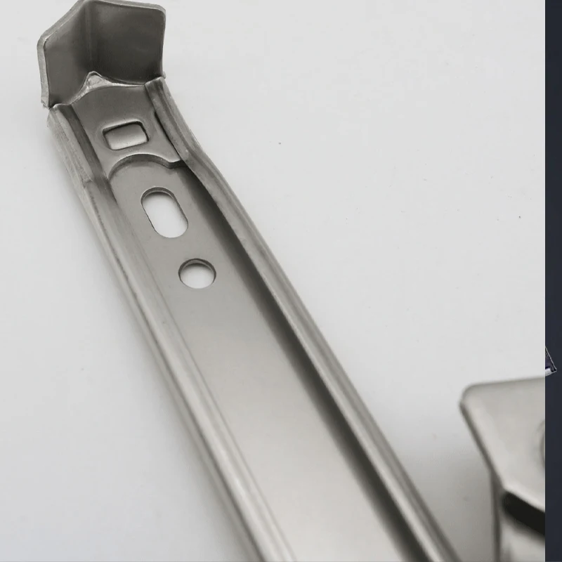 Silver stainless steel sliding casement window