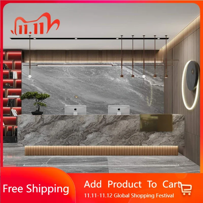 

Luxury Counter Reception Desk Organizers Hospital Closet Reception Desk Church Pulpit Escritorio Restaurant Trendy Furniture