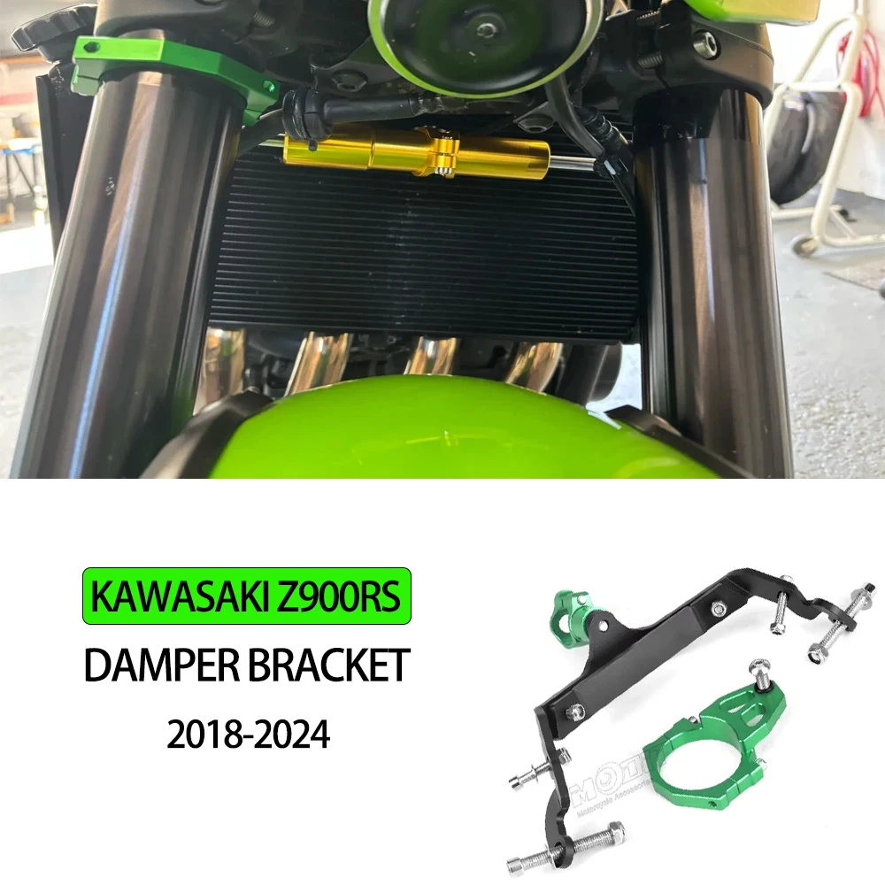 

For Kawasaki Z900RS z900rs 2018 2019 2020 2021-2024 Motorcycle Anti-rotation Steering Bracket Damper Stabilizer Mounting Kit