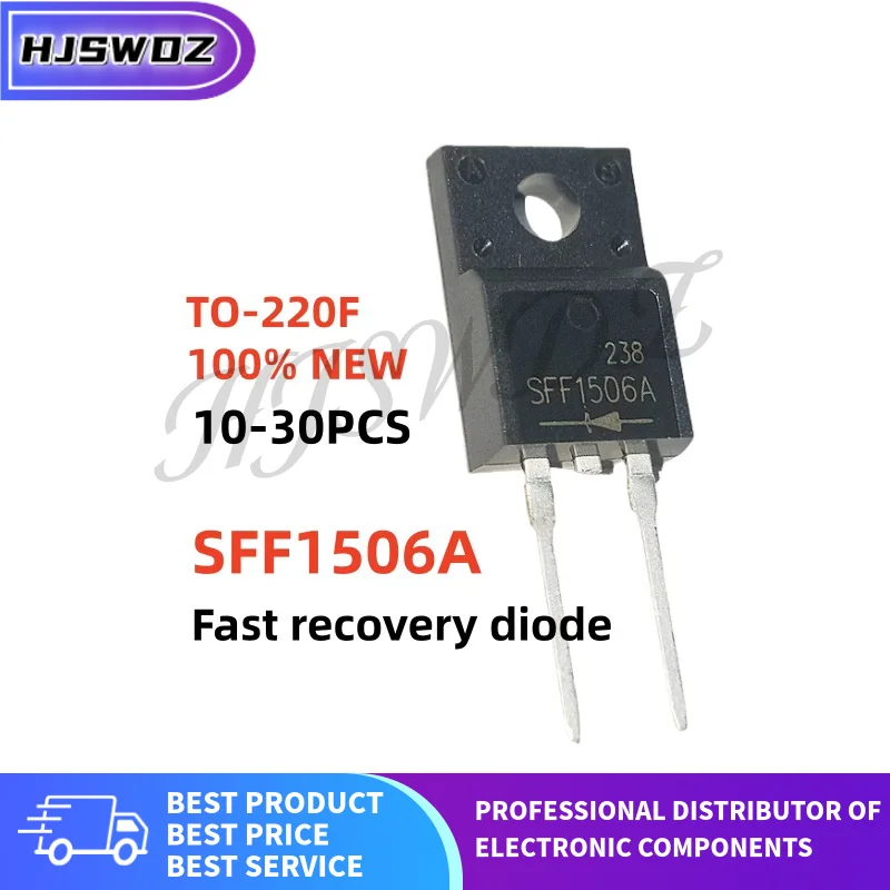 10-20-30PCS Brand New SFF1506A SFF1506 TO-220F-2PIN Fast recovery diode