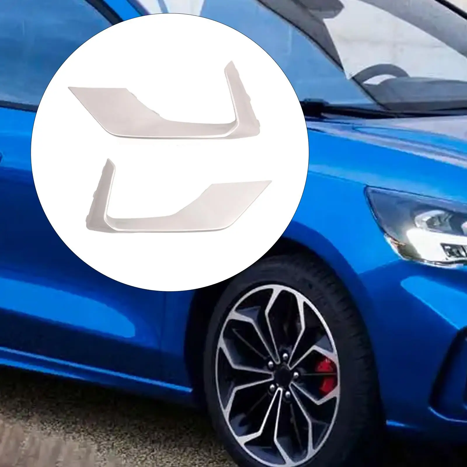 

Auto Plastic Front Lower Grille Trim Protector Bezel Exterior Modification for Ford Focus ST 2018 2021 MK4