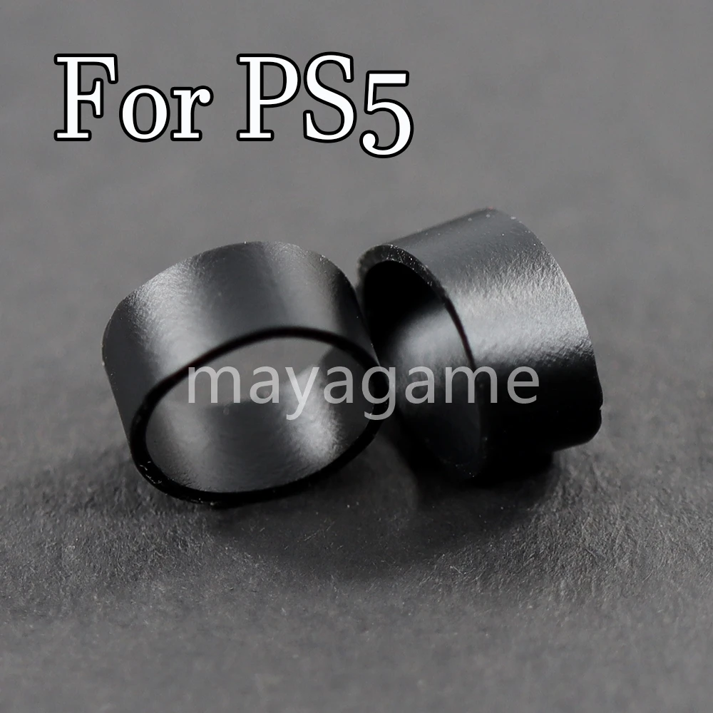 2 قطعة من واقيات حلقة حماية عصا التحكم المرنة من السيليكون لجهاز PS5 تقلل الضوضاء ملحقًا غير مرئيًا