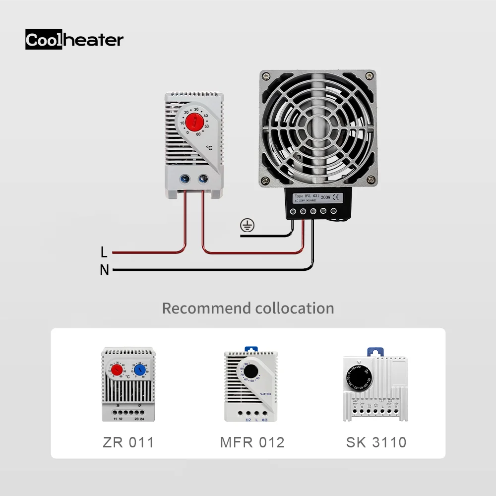 Hvl031 Industrial Distribution Box Compact Cast Aluminum Electric Air Heaters