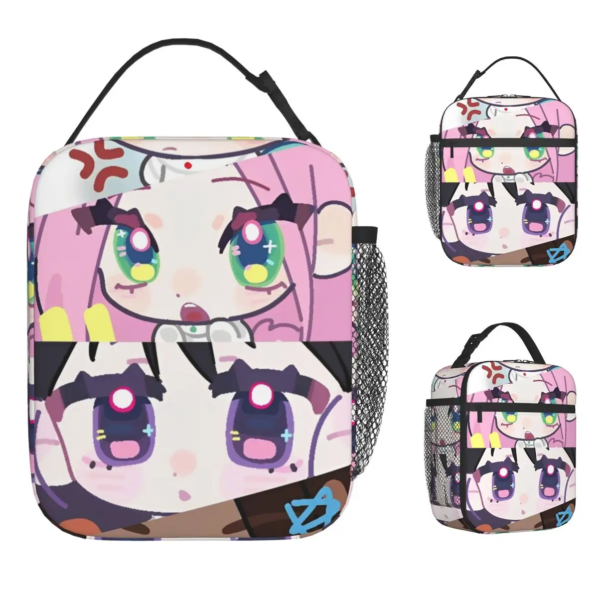 

Alien Stage Anime Lunch Bag Office Lunch Box For Child Fun Print Thermal Tote Handbags Oxford Convenient Cooler Bag