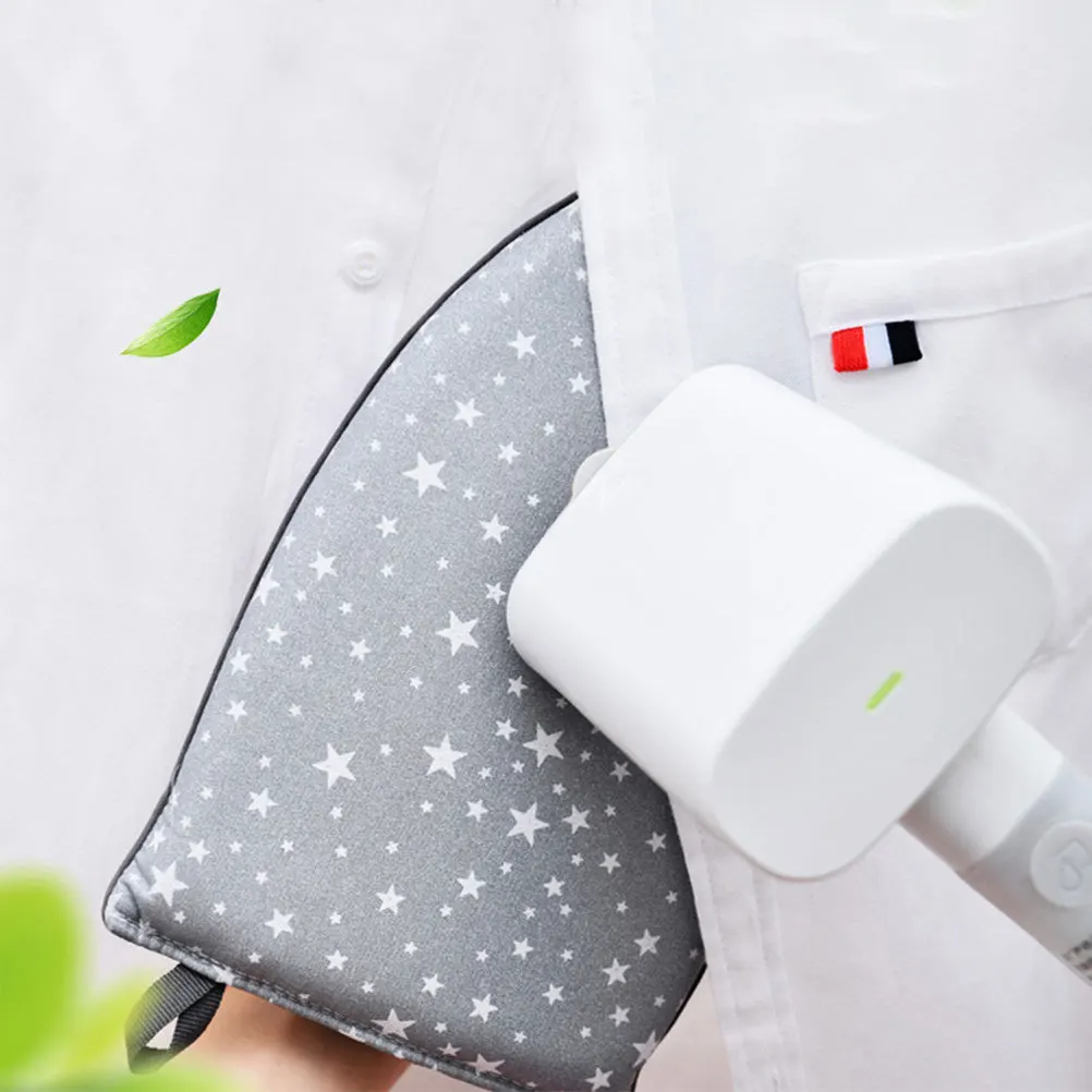 

2pcs Mini Ironing Board Thickened Sponge Heat Resistant For Cuffs Collars Sleeves Handheld Iron Mitten Garment Steaming Plate