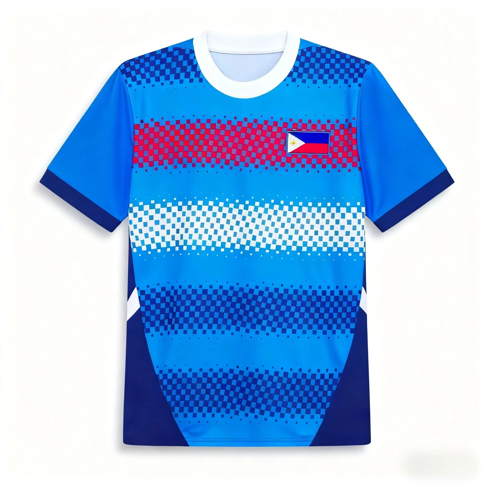Jersey Sommer Philippinische Freizeit-Tops Damen T-Shirt Herren T-Shirt Jungen T-Shirt Top Kinder Rundhals Schnelltrocknend Kurzarm Kinder T-Shirt – Detail 5