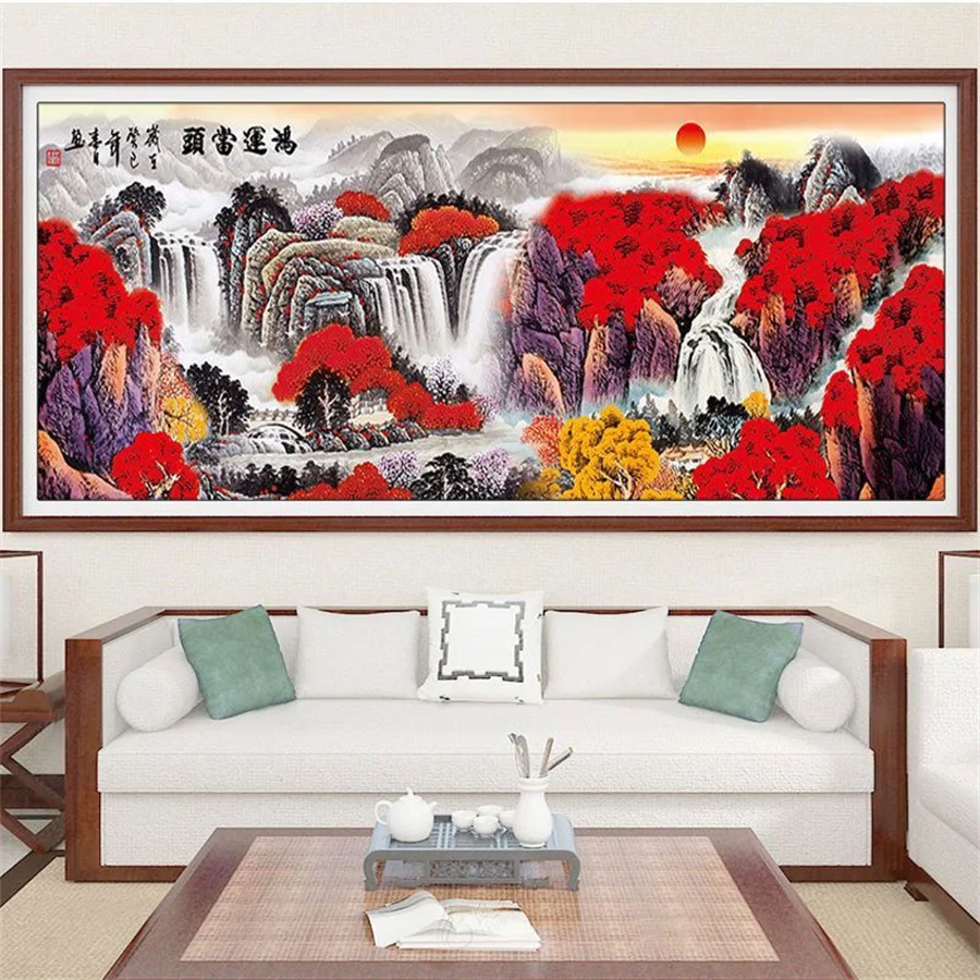 

DIY 5D Diamond Painting Big Size Landscape Serie Full Drill Square Embroidery Mosaic Art Picture Of Rhinestones Home Decor Gifts