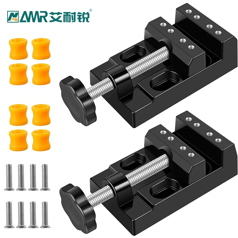 AMR مشبك مسطح عالمي صغير مع كماشة طاولة متوازية مشبك نائب لإصلاح الساعة ، مجوهرات حرفية النحت 1 قطعة #1
