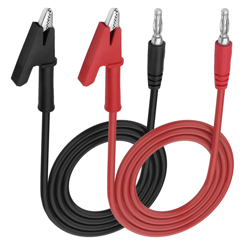 Crocodile clip test line high voltage high current insulated pure copper wire 4mm banana plug multimeter connection wire