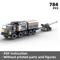 versatile KamAZ-63501AT artillery command vehicle bricks caliber tractor vehicle blocks field gun military armored moc war truck