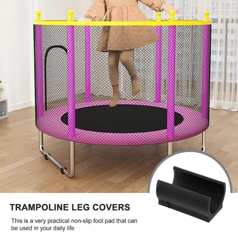 U-Shaped Pipe Clamps Plastic Furniture Foot Pads Table Leg Covers Chair Pads Anti Slip Floor Protection Covers Pipe Caps