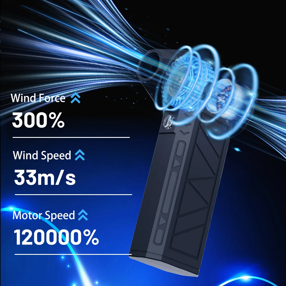 منفاخ منفضة الهواء الاحترافي |   رياح عاصفة لاسلكية متعددة المشاهد لتفصيل السيارة/لوحة المفاتيح/ورشة العمل |    نظام تنبيه السلامة LED