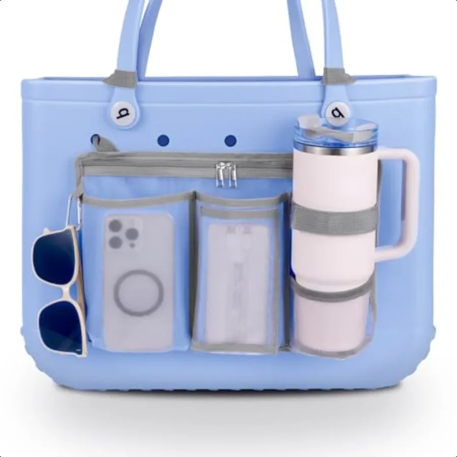 

Cup Phone Organizer Holder for Bogg Bag compatible with Univesal Storage Mesh Divider Organizing Insert Pouch for XL M Bog B