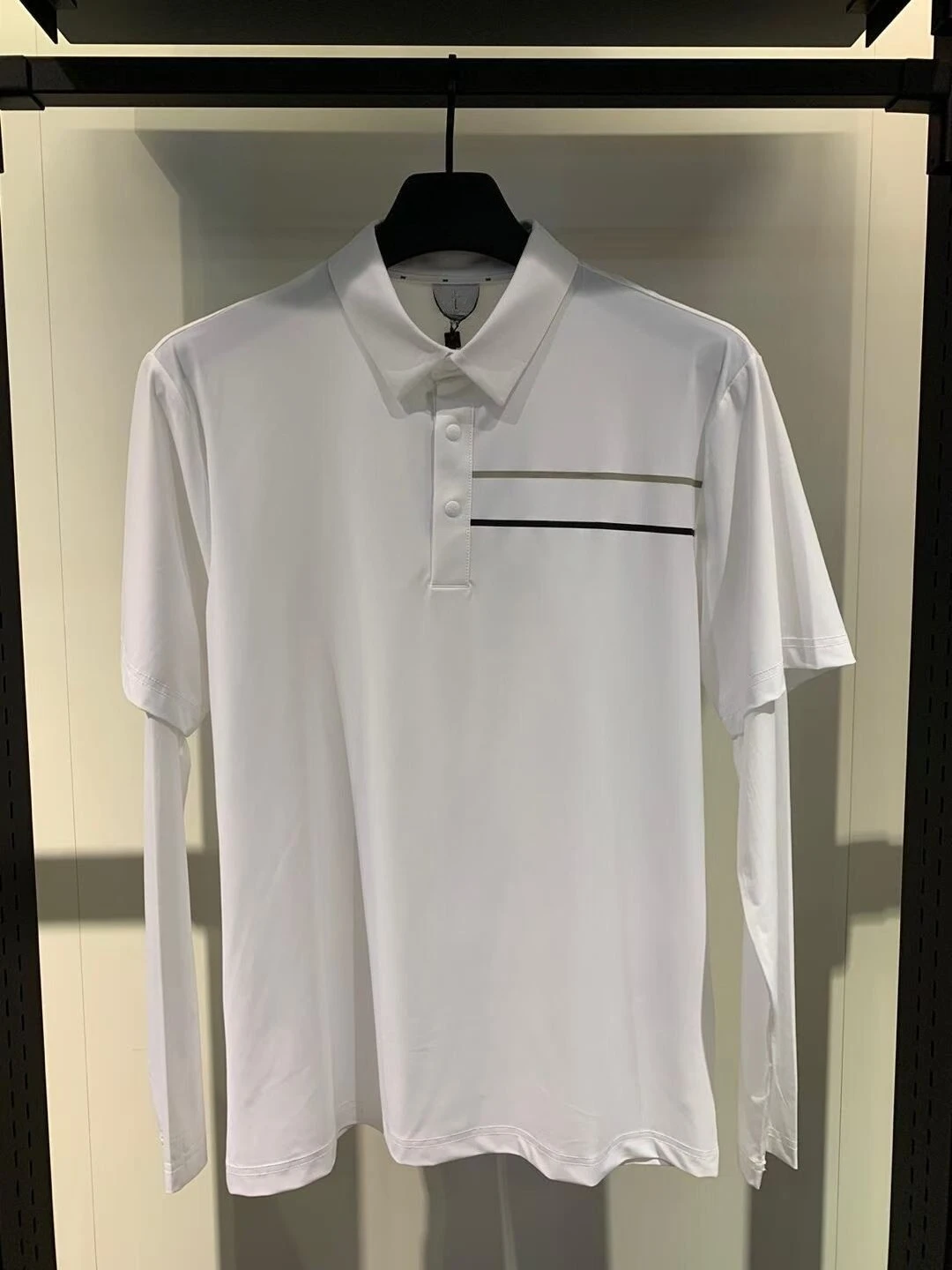 2026 Men’s Ice Silk Layered Long Sleeve Golf Shirt UV Protection Lightweight Sports Baseball Style Casual Top