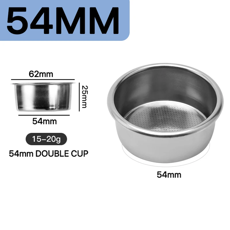 51mm 54mm 58mm Kaffee Filter Korb Edelstahl Kaffee Pulver Schüssel Kaffee Griff Bodenlose Universal Kaffee Pulver schüssel