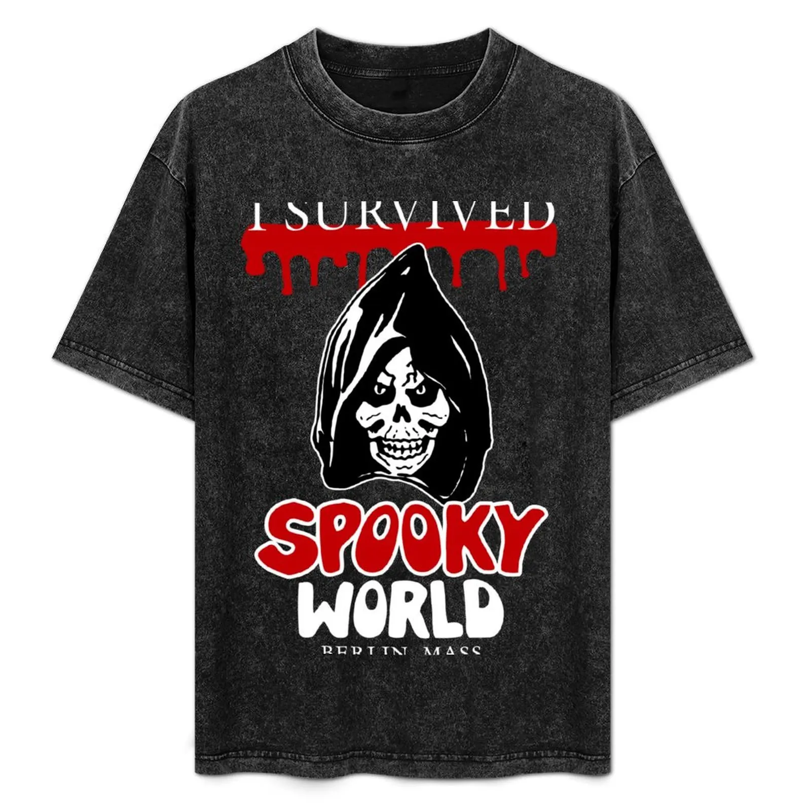 I Survived Spooky World T-Shirt Lightweight Cooling Short Sleeve Tee