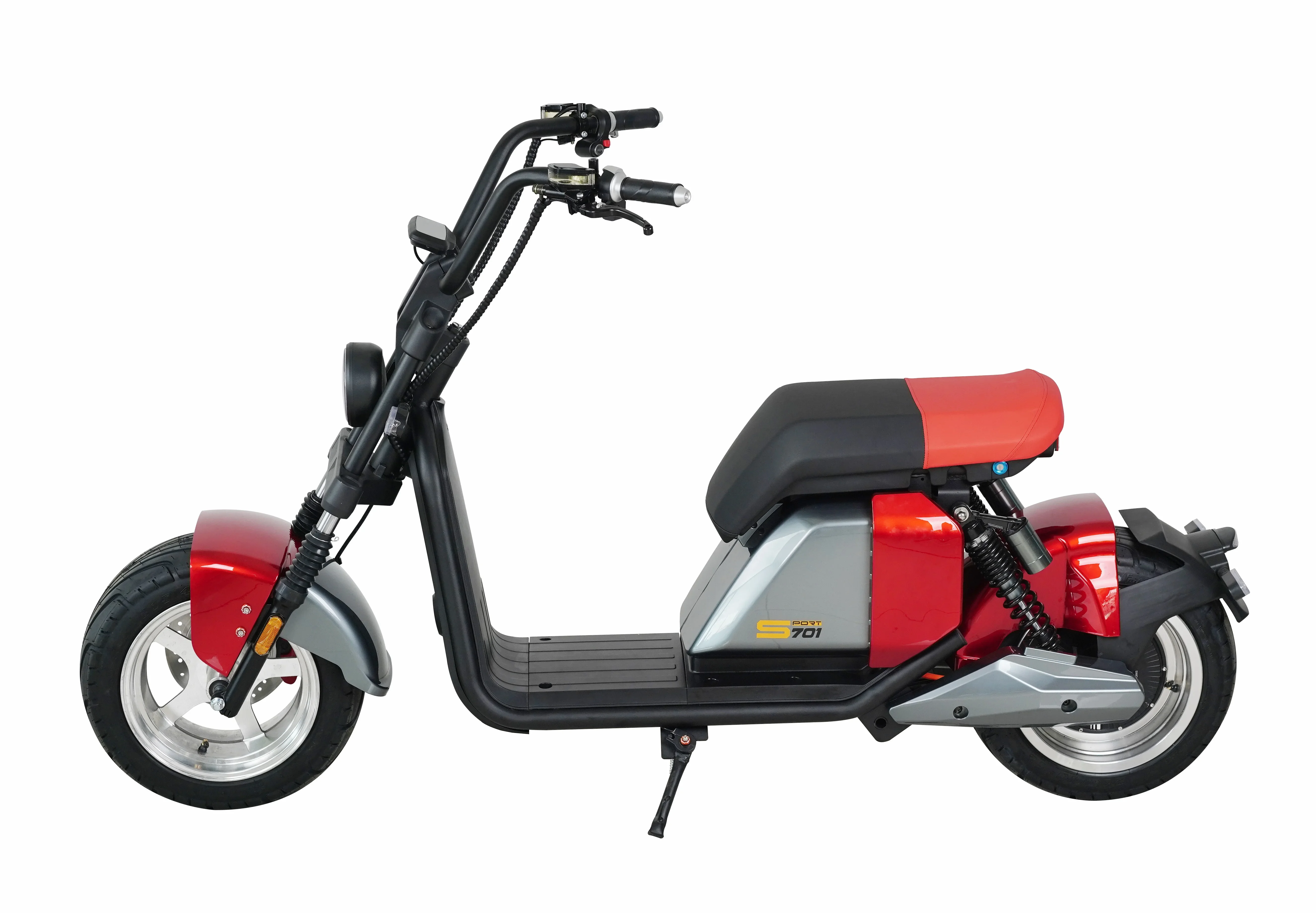 Amoto overseas warehouse eec 3000W 70km/h electric motorcycle fat tire electric scooters citycoco for adult