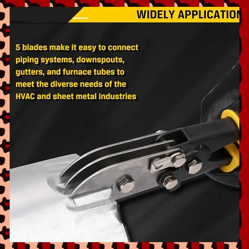 

A72P 5 Blade Sheet Metal Crimper, Hand Crimper For Ductwork, Downspout & Stove Pipe 9-1/2 Inch Duty Sheet Metal Crimping Tool