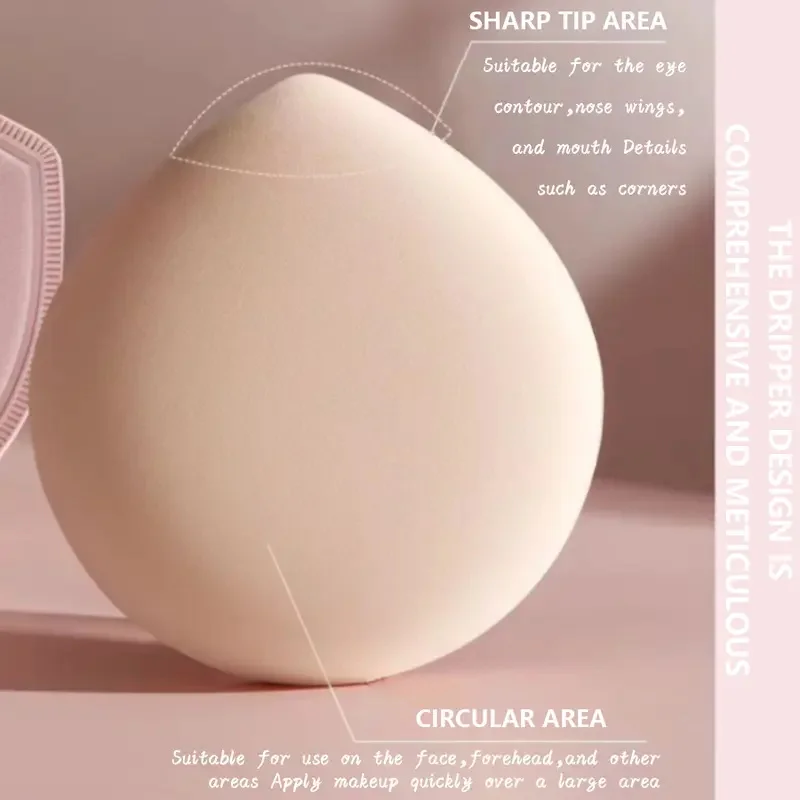 3/5/10 szt. Miękkie gąbeczki do makijażu w kształcie kropli wody, do stosowania na sucho i na mokro, gąbka do poduszki powietrznej, duży rozmiar, gąbka do pudru kosmetycznego typu cukierkowa watka, narzędzie do makijażu