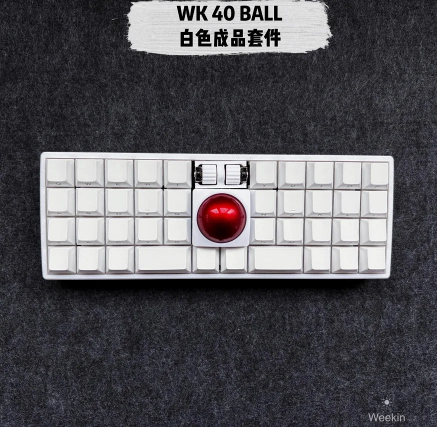 Weekin WK 40-шаровая механическая клавиатура, проводная PMW3360 RP2040, флакон с поддержкой, одномодовая клавиатура с 2 роликами, RGB в подарок