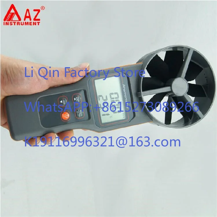 AZ89191 series multi-function anemometer, measuring temperature and humidity, carbon dioxide detector