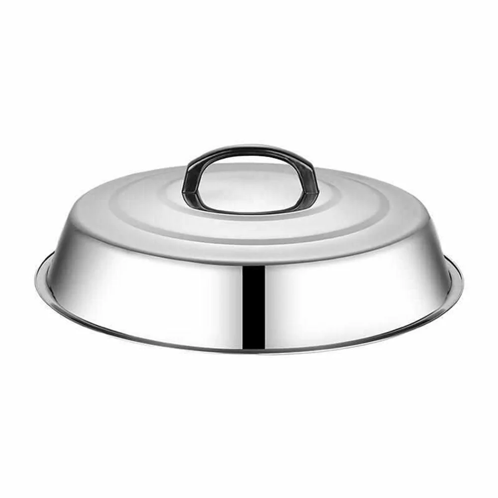 

Stainless Steel Pot Cover with Elevated Lid for Kitchen and Outdoor Barbecue Fits a Range of Pot Sizes for Effective Cooking