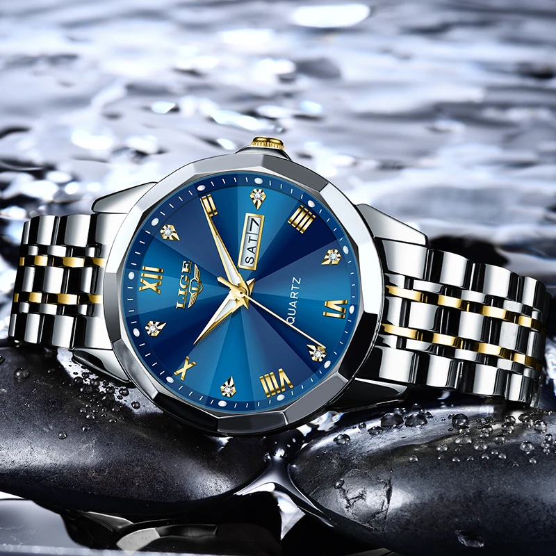 LIGE 2024 New Fashion Week Date Watch Women Sport Military Women's Quartz Wristwatches Top Brand Luxury Waterproof Watch Ladies