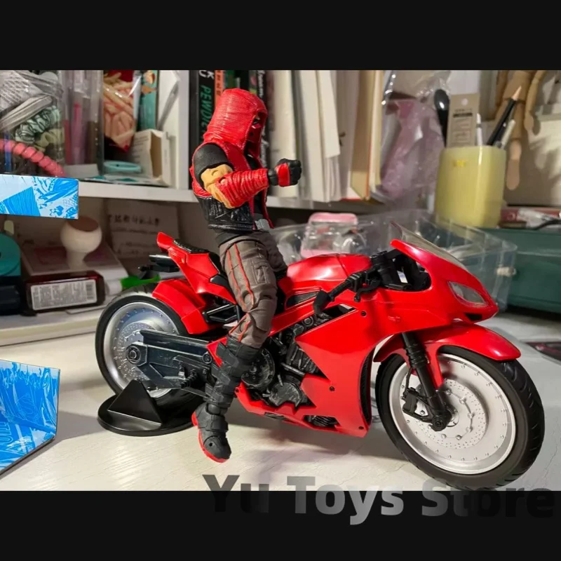 In Stock Macfarlane Comics Series Modern Red Hood Motorcycle 1/12 Available Hands-On Model Decorate Collect Christmas Gift