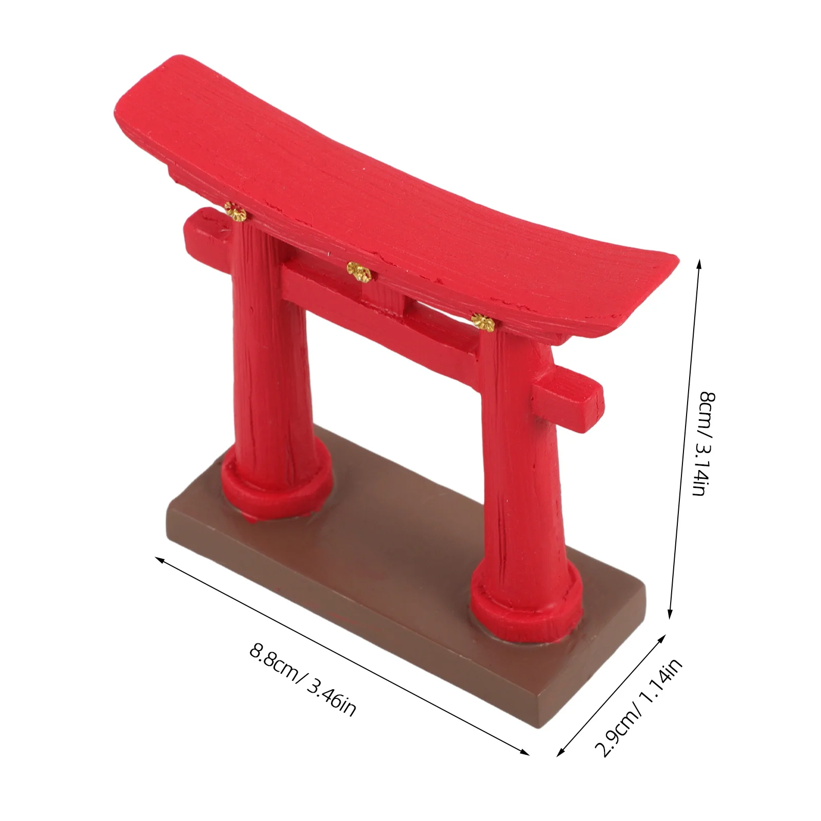 

Miniature Torii Mini Torii Gate Resin For Micro Landscape Garden Bonsai Decor House Accessories Fish Tank Ornament