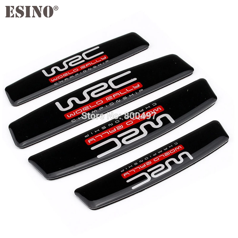 4 x Car Styling Door Edge Guard Protector Strips Anti-collision Anti-scratch Trim Door Edge Guard WRC Series Stickers