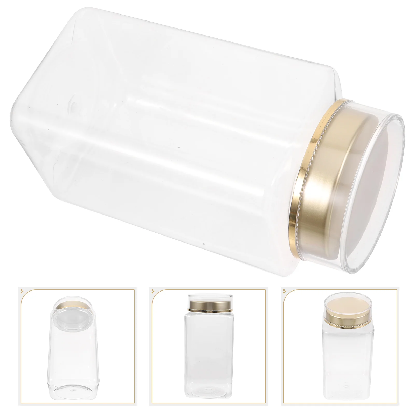 

Airtight Food Storage Containers Sealed Canisters for Tea Coffee Beans Dry Fruits Large Capacity Safe Packaging